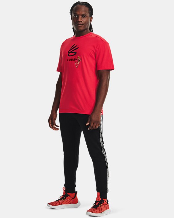 Men's Curry x Elmo T-Shirt, Red, pdpMainDesktop image number 2
